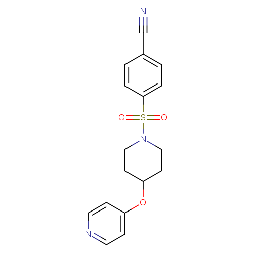 4-{[4-(pyridin-4-yloxy)piperidin-1-yl]sulfonyl}benzonitrile