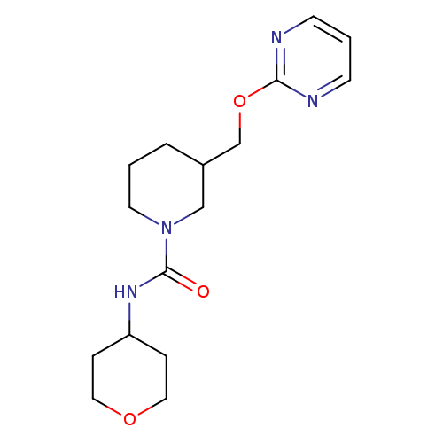 N-(oxan-4-yl)-3-[(pyrimidin-2-yloxy)methyl]piperidine-1-carboxamide