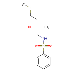 2-(benzenesulfonamidomethyl)-4-(methylsulfanyl)butan-2-ol