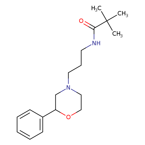 2,2-dimethyl-N-[3-(2-phenylmorpholin-4-yl)propyl]propanamide