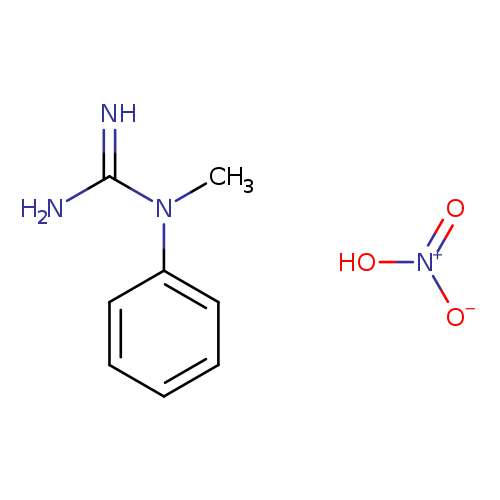 1-methyl-1-phenylguanidine, nitric acid
