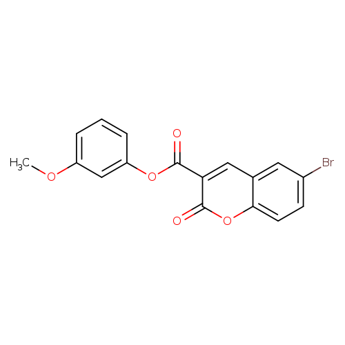 3-methoxyphenyl 6-bromo-2-oxo-2H-chromene-3-carboxylate