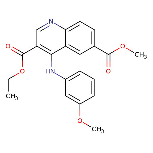 3-ethyl 6-methyl 4-[(3-methoxyphenyl)amino]quinoline-3,6-dicarboxylate