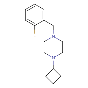 1-cyclobutyl-4-[(2-fluorophenyl)methyl]piperazine