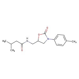 3-methyl-N-{[3-(4-methylphenyl)-2-oxo-1,3-oxazolidin-5-yl]methyl}butanamide