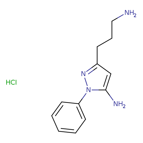 3-(3-aminopropyl)-1-phenyl-1H-pyrazol-5-amine hydrochloride