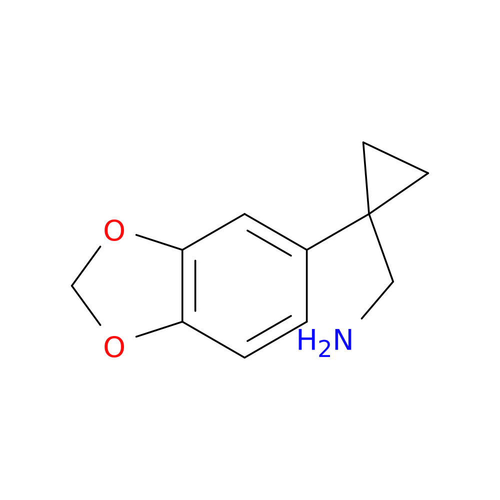 (1-(Benzo[d][1,3]dioxol-5-yl)cyclopropyl)methanamine