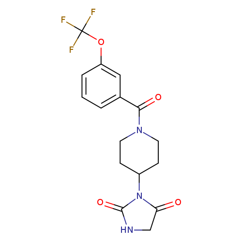 3-{1-[3-(trifluoromethoxy)benzoyl]piperidin-4-yl}imidazolidine-2,4-dione