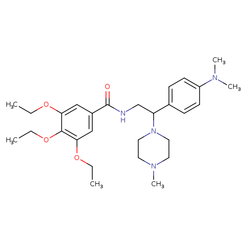 N-{2-[4-(dimethylamino)phenyl]-2-(4-methylpiperazin-1-yl)ethyl}-3,4,5-triethoxybenzamide