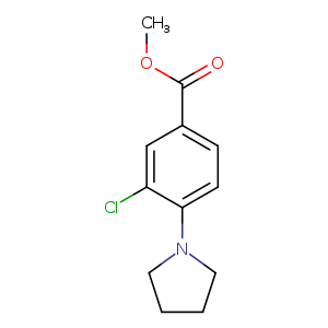 Benzoic acid, 3-chloro-4-(1-pyrrolidinyl)-, methyl ester