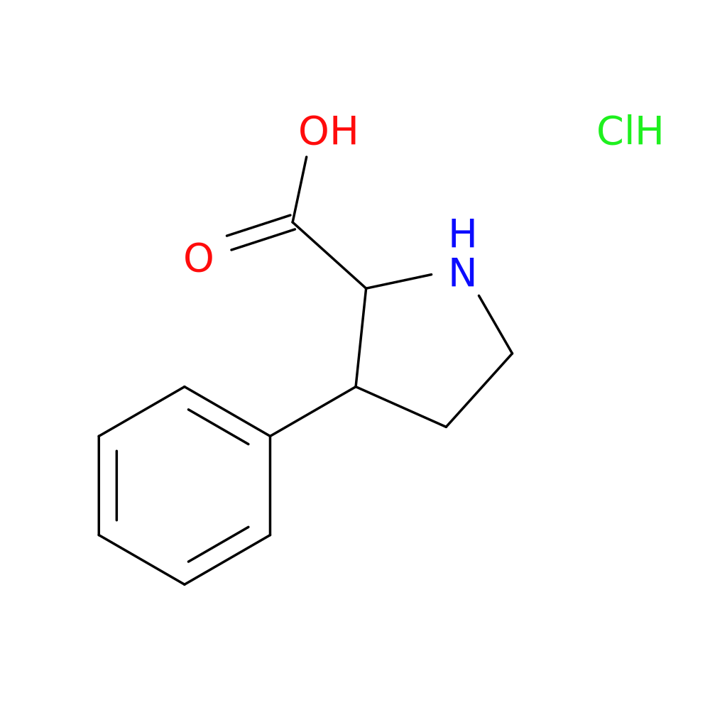 3-Phenylpyrrolidine-2-carboxylic acid hydrochloride