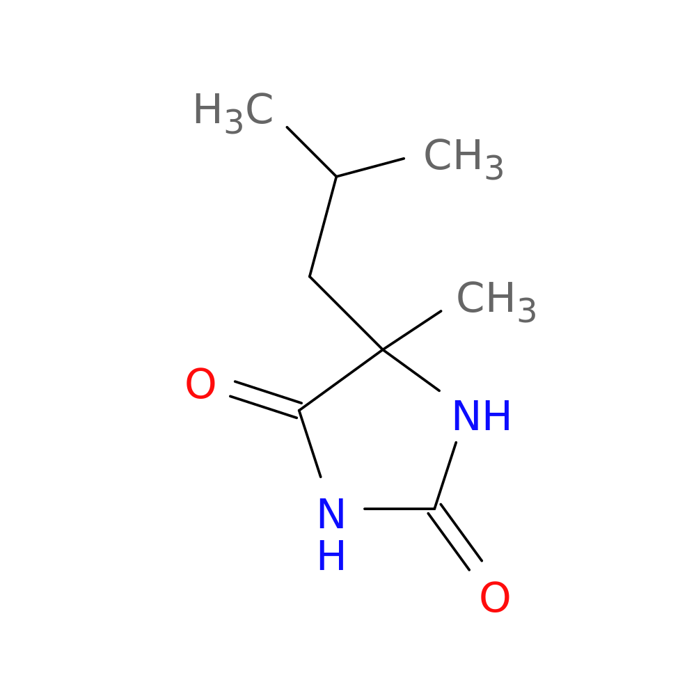 5-Isobutyl-5-methylimidazolidine-2,4-dione