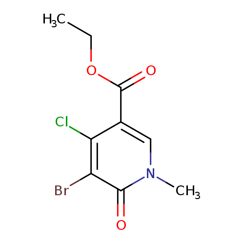 ethyl 5-bromo-4-chloro-1-methyl-6-oxo-1,6-dihydropyridine-3-carboxylate