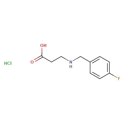 3-([(4-Fluorophenyl)methyl]amino)propanoic acid hydrochloride