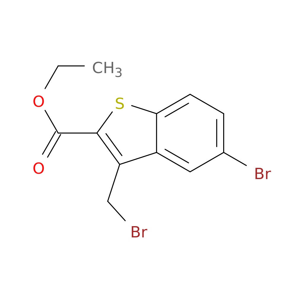 Ethyl 5-bromo-3-(bromomethyl)-1-benzothiophene-2-carboxylate
