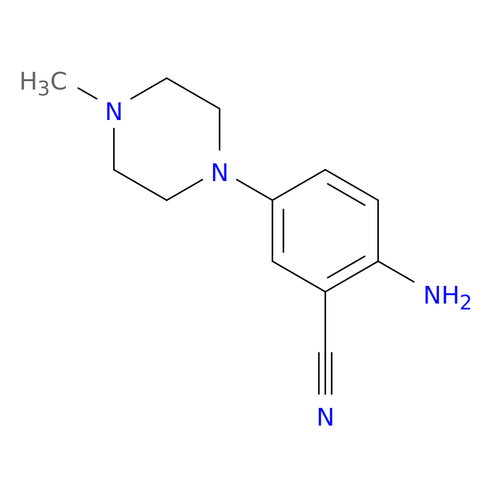 2-Amino-5-(4-methylpiperazin-1-yl)benzonitrile