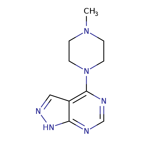 1-methyl-4-{1H-pyrazolo[3,4-d]pyrimidin-4-yl}piperazine