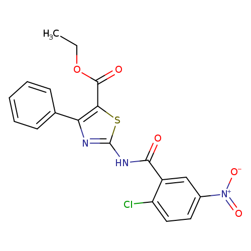 ethyl 2-(2-chloro-5-nitrobenzamido)-4-phenyl-1,3-thiazole-5-carboxylate