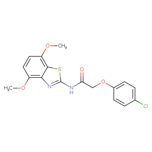 2-(4-chlorophenoxy)-N-(4,7-dimethoxy-1,3-benzothiazol-2-yl)acetamide