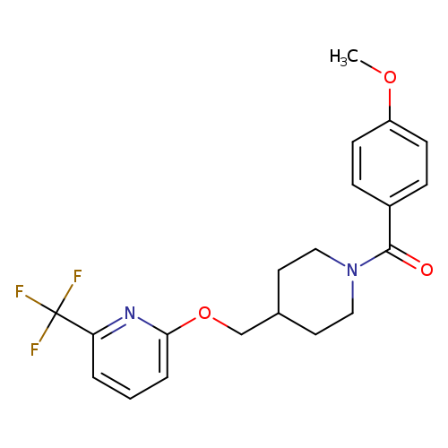 2-{[1-(4-methoxybenzoyl)piperidin-4-yl]methoxy}-6-(trifluoromethyl)pyridine