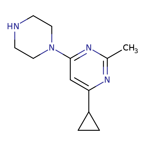 4-Cyclopropyl-2-methyl-6-(piperazin-1-yl)pyrimidine