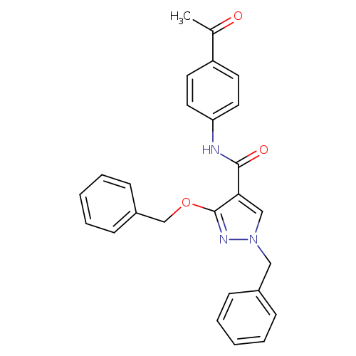 N-(4-acetylphenyl)-1-benzyl-3-(benzyloxy)-1H-pyrazole-4-carboxamide