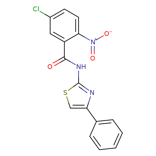 5-chloro-2-nitro-N-(4-phenyl-1,3-thiazol-2-yl)benzamide