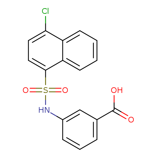 3-(4-chloronaphthalene-1-sulfonamido)benzoic acid