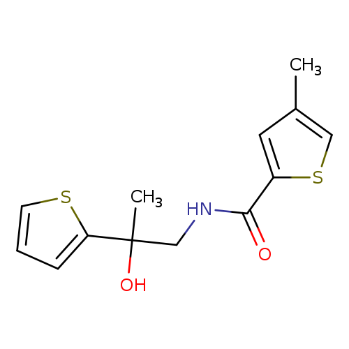 N-[2-hydroxy-2-(thiophen-2-yl)propyl]-4-methylthiophene-2-carboxamide