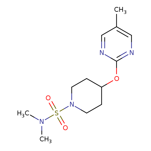 N,N-dimethyl-4-[(5-methylpyrimidin-2-yl)oxy]piperidine-1-sulfonamide
