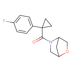5-[1-(4-fluorophenyl)cyclopropanecarbonyl]-2-oxa-5-azabicyclo[2.2.1]heptane