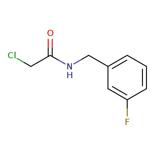 2-chloro-N-[(3-fluorophenyl)methyl]acetamide