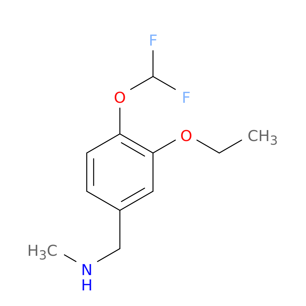 {[4-(difluoromethoxy)-3-ethoxyphenyl]methyl}(methyl)amine