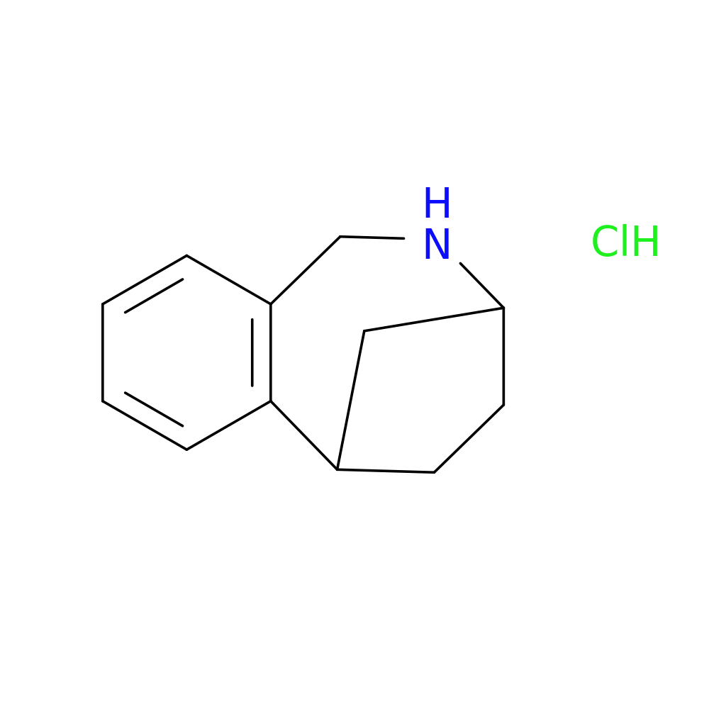 9-azatricyclo[8.2.1.0,2,7]trideca-2,4,6-triene hydrochloride