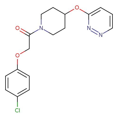 2-(4-chlorophenoxy)-1-[4-(pyridazin-3-yloxy)piperidin-1-yl]ethan-1-one