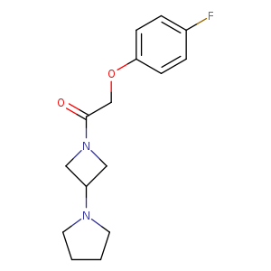 2-(4-fluorophenoxy)-1-[3-(pyrrolidin-1-yl)azetidin-1-yl]ethan-1-one