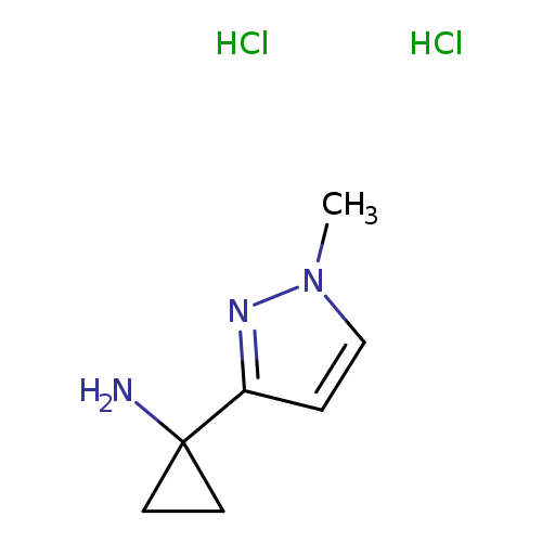 1-(1-methyl-1H-pyrazol-3-yl)cyclopropan-1-aminedihydrochloride