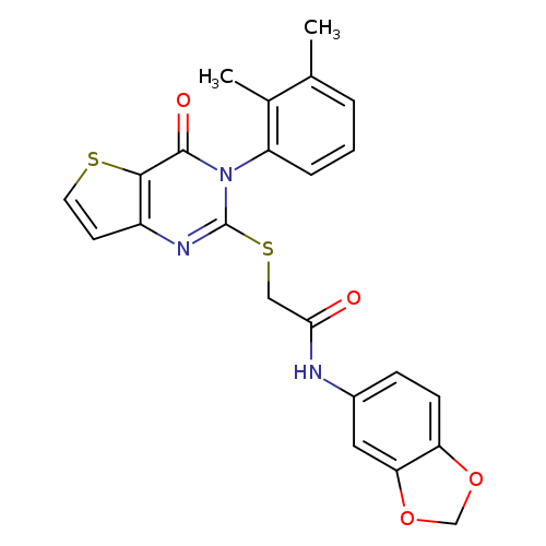 N-(2H-1,3-benzodioxol-5-yl)-2-{[3-(2,3-dimethylphenyl)-4-oxo-3H,4H-thieno[3,2-d]pyrimidin-2-yl]sulfanyl}acetamide