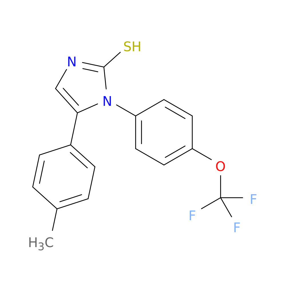 5-(4-Methylphenyl)-1-[4-(trifluoromethoxy)phenyl]-1H-imidazole-2-thiol