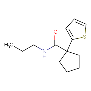 N-propyl-1-(thiophen-2-yl)cyclopentane-1-carboxamide