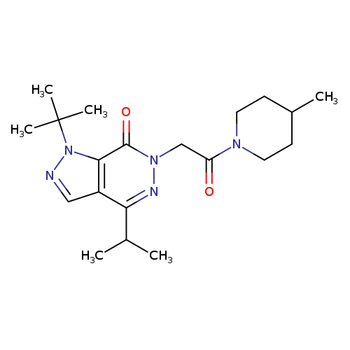 1-tert-butyl-6-[2-(4-methylpiperidin-1-yl)-2-oxoethyl]-4-(propan-2-yl)-1H,6H,7H-pyrazolo[3,4-d]pyridazin-7-one