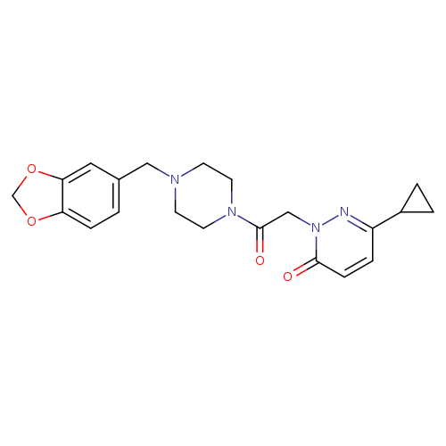 2-(2-{4-[(2H-1,3-benzodioxol-5-yl)methyl]piperazin-1-yl}-2-oxoethyl)-6-cyclopropyl-2,3-dihydropyridazin-3-one