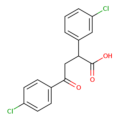 2-(3-chlorophenyl)-4-(4-chlorophenyl)-4-oxobutanoic acid