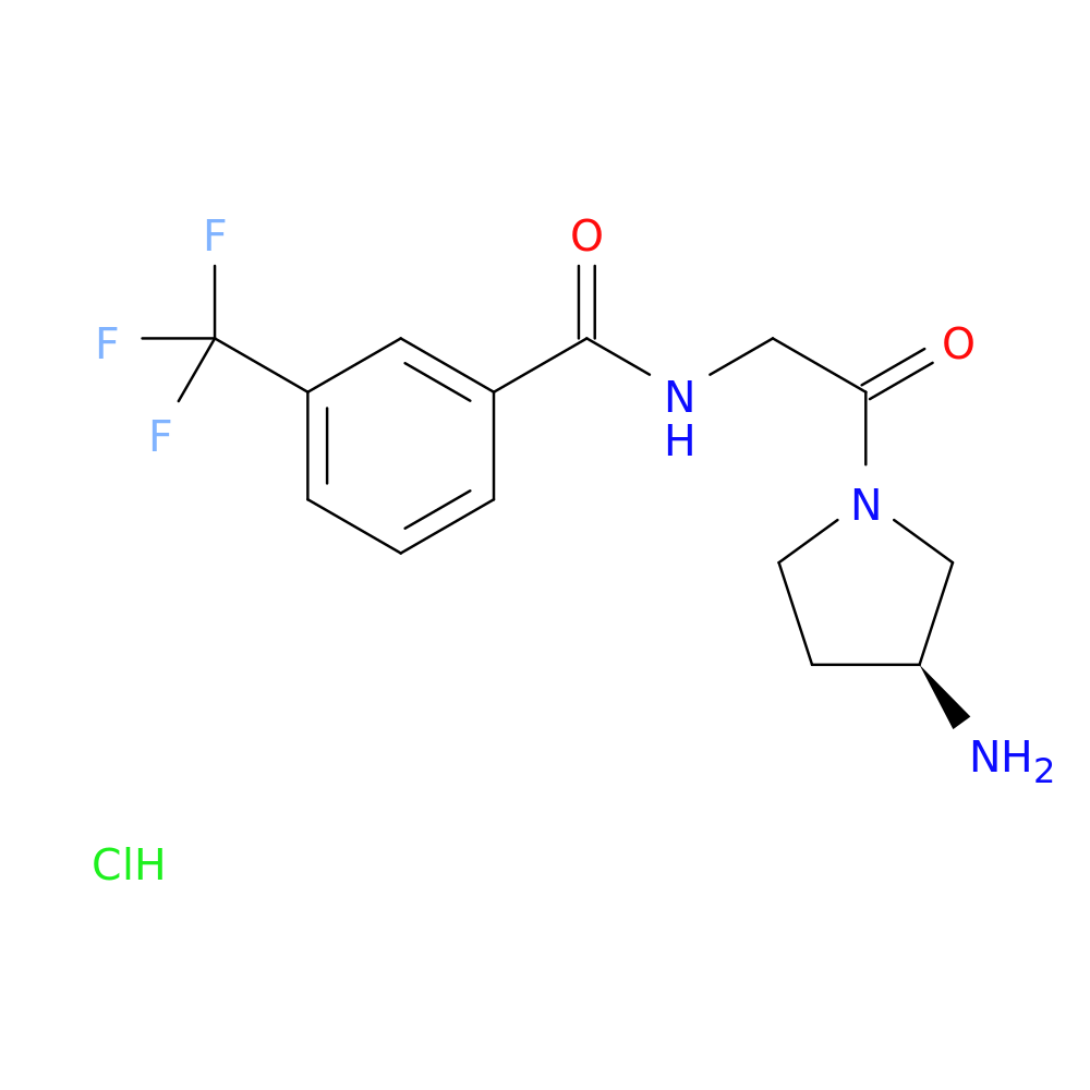 (S)-N-(2-(3-Aminopyrrolidin-1-Yl)-2-Oxoethyl)-3-(Trifluoromethyl)Benzamide Hydrochloride