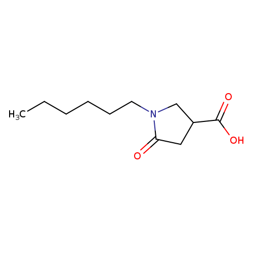 1-Hexyl-5-oxopyrrolidine-3-carboxylic acid