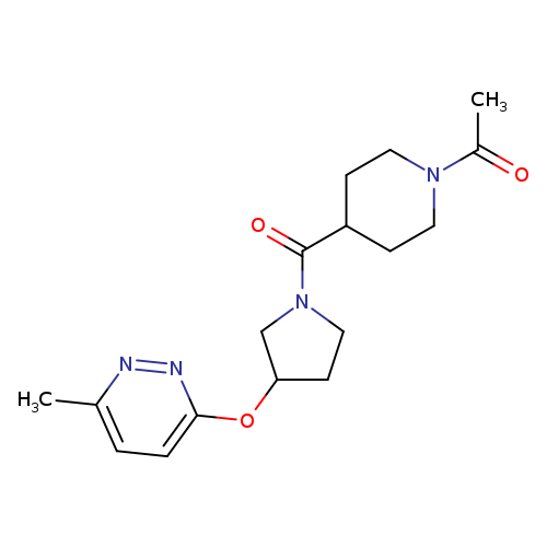 1-(4-{3-[(6-methylpyridazin-3-yl)oxy]pyrrolidine-1-carbonyl}piperidin-1-yl)ethan-1-one