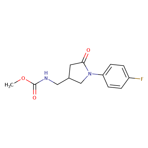 methyl N-{[1-(4-fluorophenyl)-5-oxopyrrolidin-3-yl]methyl}carbamate