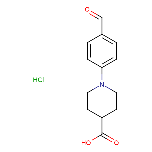 1-(4-formylphenyl)piperidine-4-carboxylic acid hydrochloride