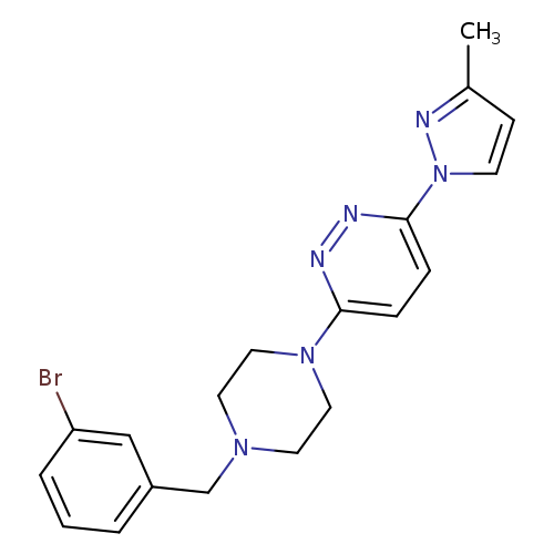 3-{4-[(3-bromophenyl)methyl]piperazin-1-yl}-6-(3-methyl-1H-pyrazol-1-yl)pyridazine