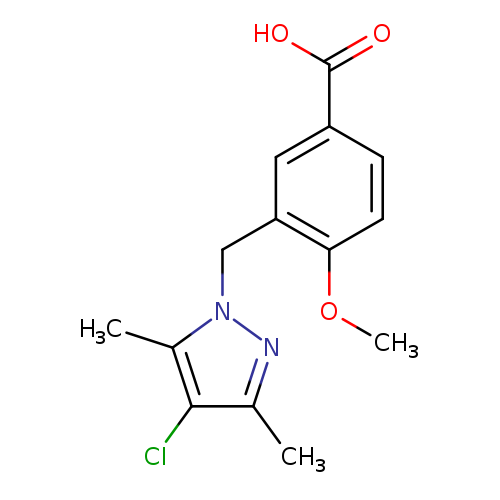 3-[(4-chloro-3,5-dimethyl-1H-pyrazol-1-yl)methyl]-4-methoxybenzoic acid